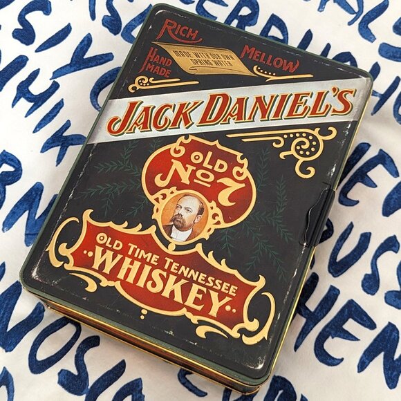 Vintage Jack Daniels Old No7 Tennessee Whiskey Poker Set Intact - Picture 1 of 16